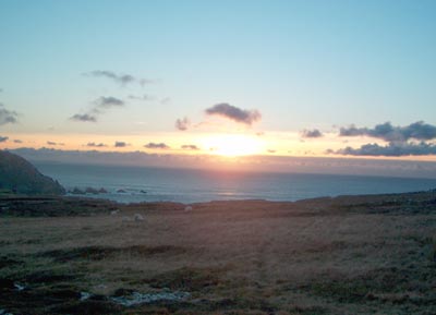 sunset achill island